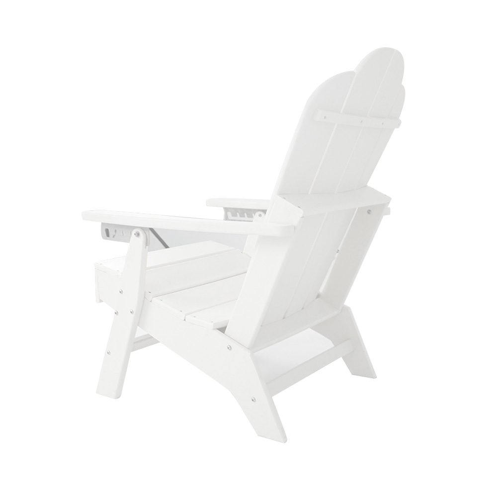 ADM006 Beach Leisure HDPE Adirondack-Stuhl mit ausziehbarem Sitz und Liegestuhl für den Außenbereich