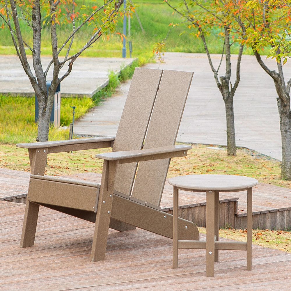 TTM004 Antikes HDPE Garden Park Patio Adirondack passendes rechteckiges Beistelltischserien-Set