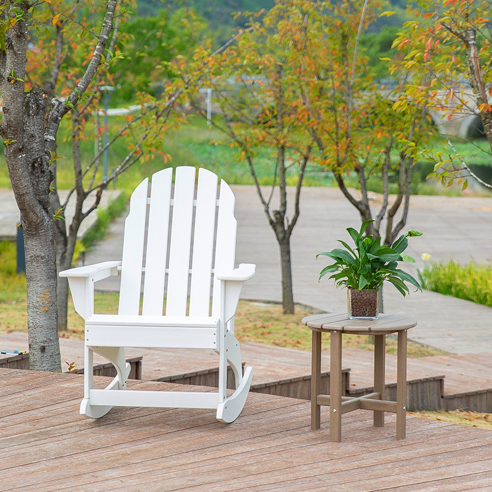 TTM004 Antikes HDPE Garden Park Patio Adirondack passendes rechteckiges Beistelltischserien-Set